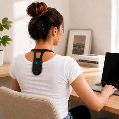 Posture Trainer — The Gentle Buzz That Teaches You to Sit Up Straight.