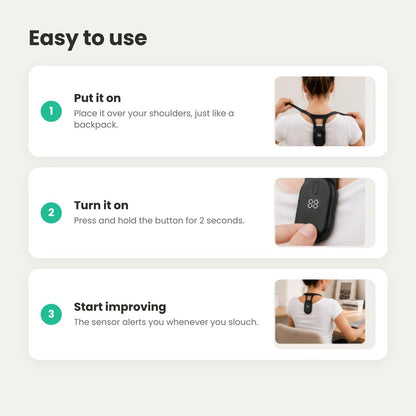 Posture Trainer — The Gentle Buzz That Teaches You to Sit Up Straight.